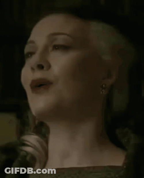 Sad Narcissa Malfoy Talking GIF