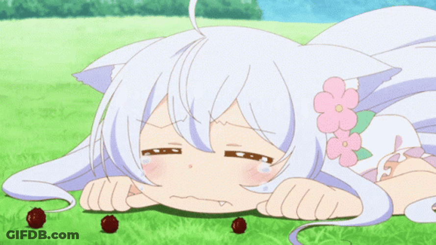 Sad Neko Anime Girl GIF
