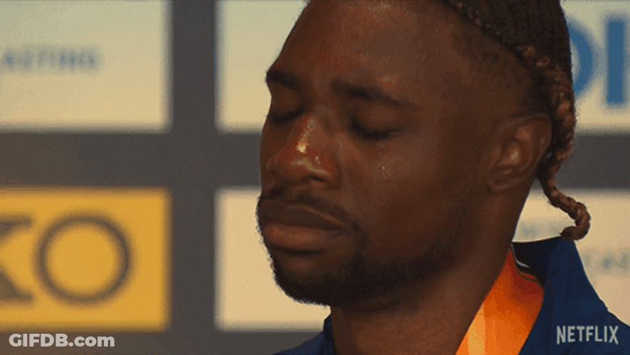 Sad Noah Lyles Crying GIF