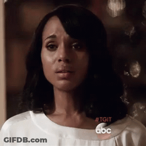 Sad Olivia Pope Drinking Water GIF