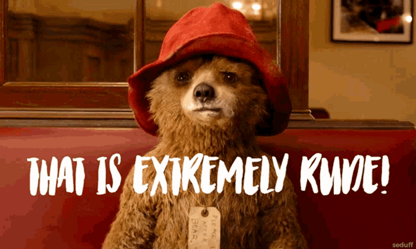 Sad Paddington Bear How Rude GIF
