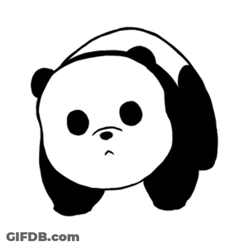 Sad Panda Cute Cartoon GIF