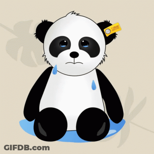 Sad Panda Cute Crying GIF