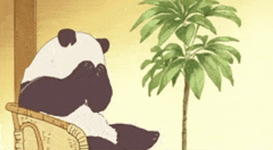 Sad Panda Embarrassed GIF