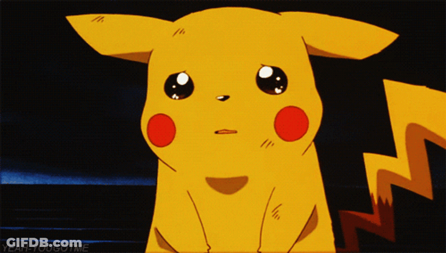 Sad Pikachu Cry GIF