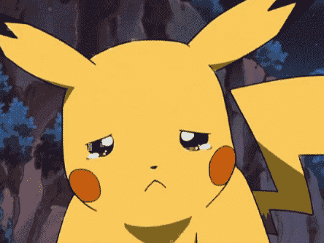 Sad Pikachu Tears GIF