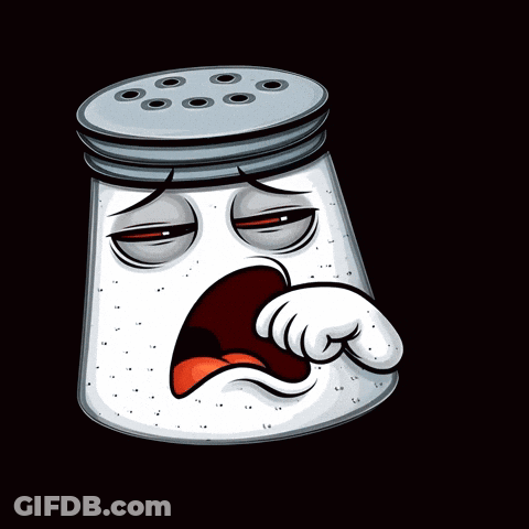 Sad Salt Shaker Cartoon GIF