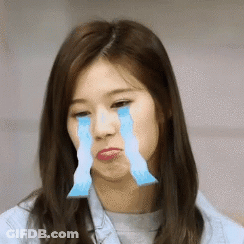 Sad Sana Crying Out Emoji GIF