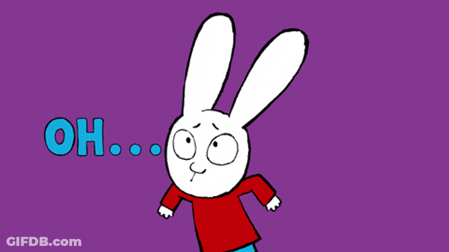 Sad Simon Rabbit Too Bad GIF