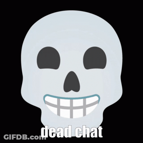 Sad Skeleton Emoji Dead Chat GIF