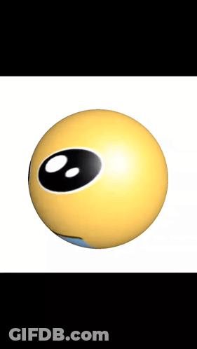 Sad Smiley Face With Tear GIF