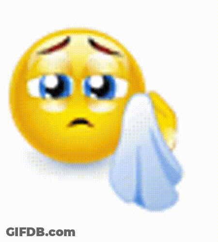 Sad Smiley Face GIF