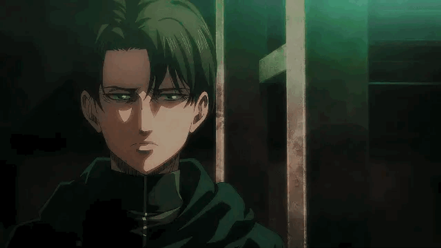 Sad Soldier Levi Ackerman GIF