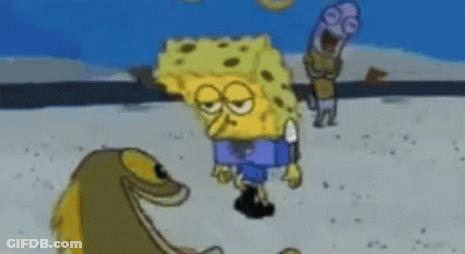 Sad Spongebob Being Laughed At GIF