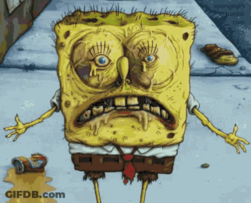 Sad Spongebob Cartoon GIF