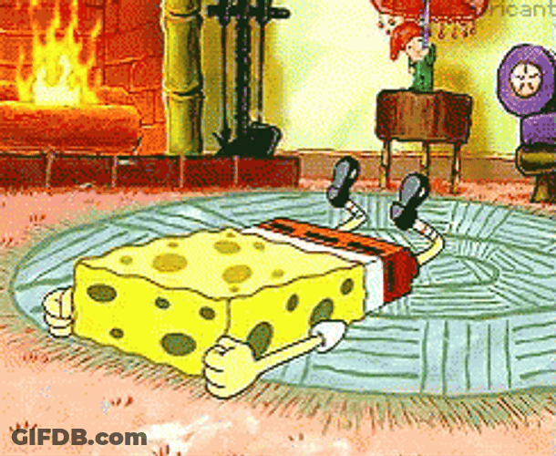 Sad Spongebob Crying On The Floor GIF