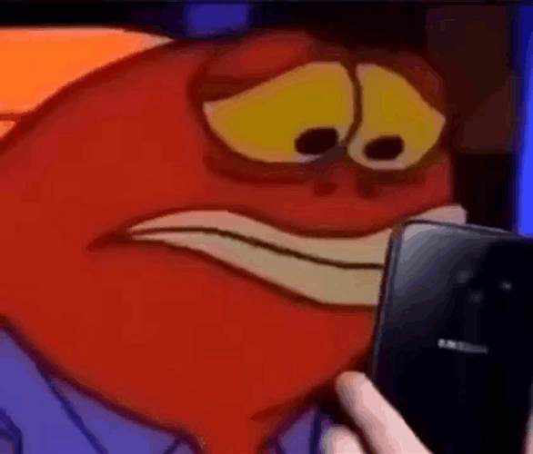 Sad Spongebob Fish Friend GIF