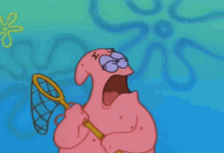 Sad SpongeBob SquarePants Hiding From Patrick Star GIF