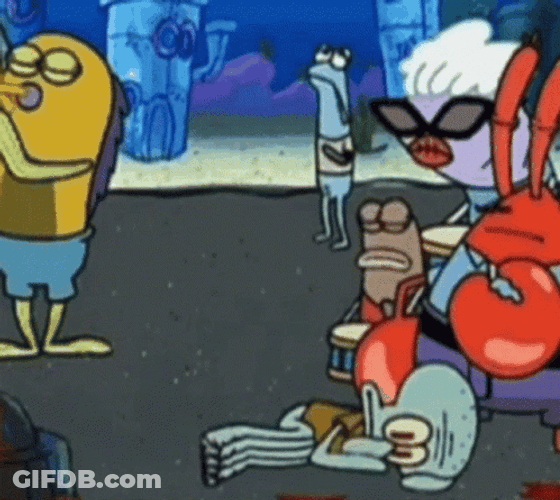 Sad Spongebob Squidward GIF