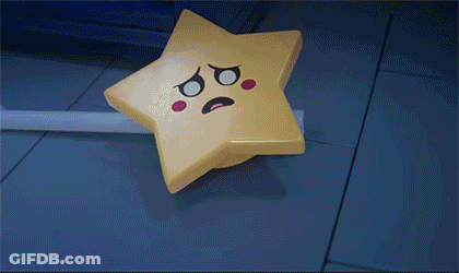 Sad Star Lying On Floor GIF