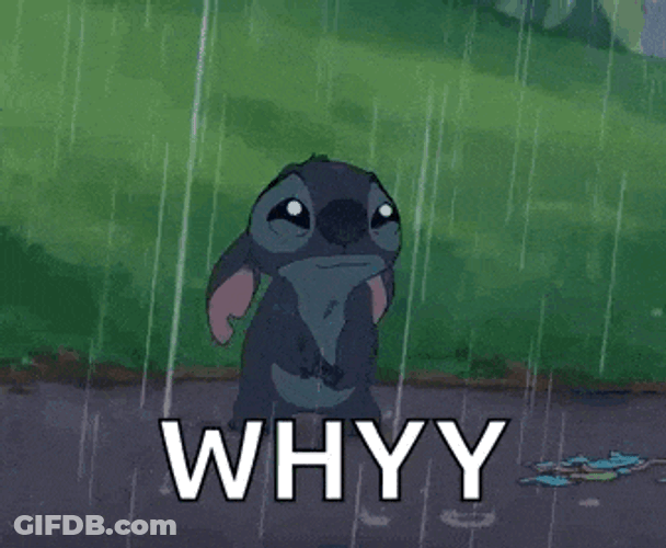 Sad Stitch Lilo And Stitch GIF