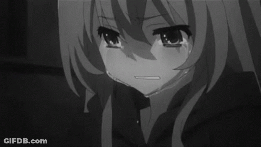 Sad Taiga Aisaka Anime Girl GIF