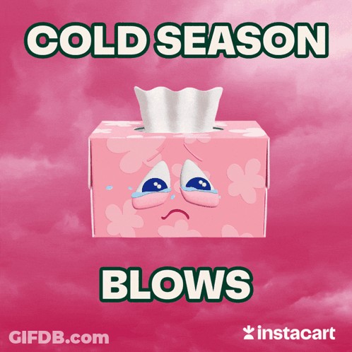 Sad Tissue Box Cold Season Blows GIF