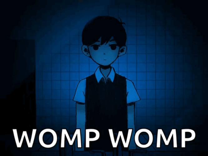 Sad Trombone Womp Womp Colorful Text Art GIF