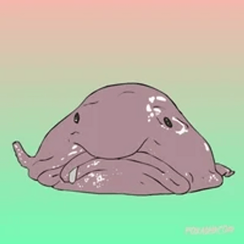 Sad Ugly Blobfish World's Ugliest Animal Crown Scepter GIF