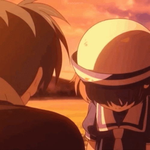 Sad Ushio Okazaki Anime Girl GIF
