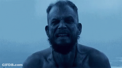 Sad Viking Bearded Man Drinking GIF
