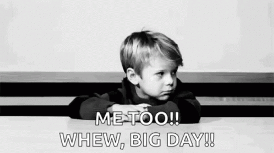 Sad Whew Big Day GIF