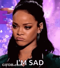 Sad Woman Face GIF
