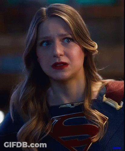 Sad Woman In Superman Costume GIF