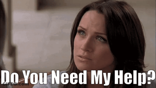 Sad Woman Saying Do You Need My Help GIF