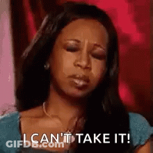Sad Woman Saying I Can't Take It GIF