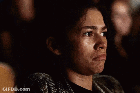 Sad Woman Sitting Dark Room Eyes Closed GIF