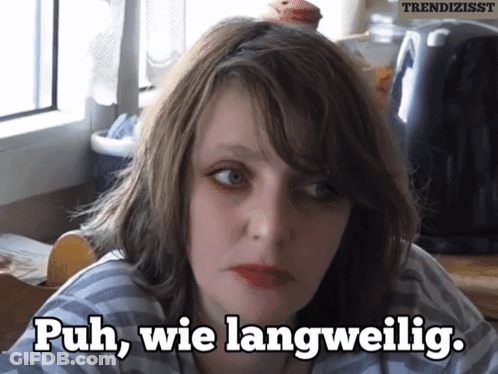 Sad Woman With Puh Wie Langweilig GIF