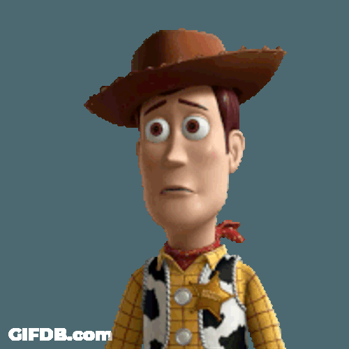 Sad Woody Sticker GIF