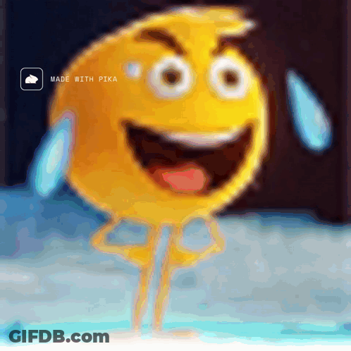 Sad Yellow Smiley GIF