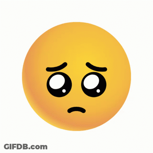 Sad Yellow Smiley GIF