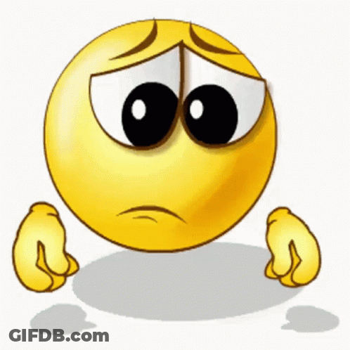 Sad Yellow Smiley With Tear GIF