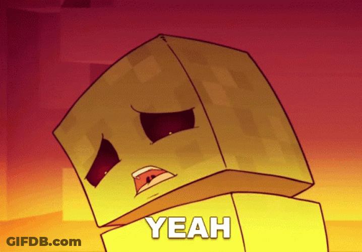 Sad Yes Box Character GIF