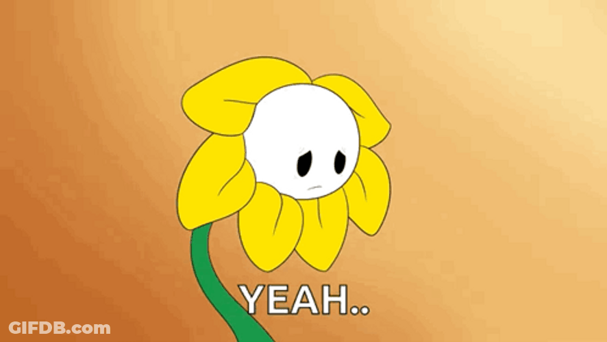 Sad Yes Flowey Undertale GIF
