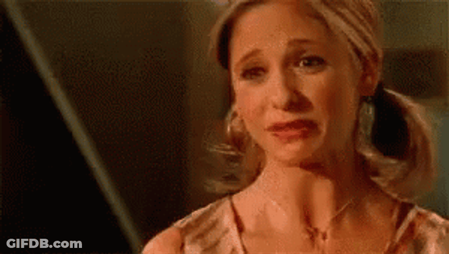 Sad Yes Sarah Michelle Gellar GIF