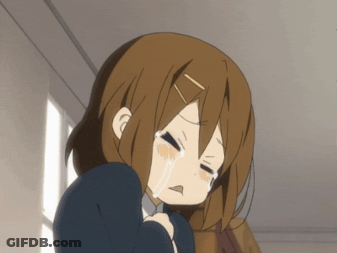 Sad Yui Hirasawa Anime Cry GIF