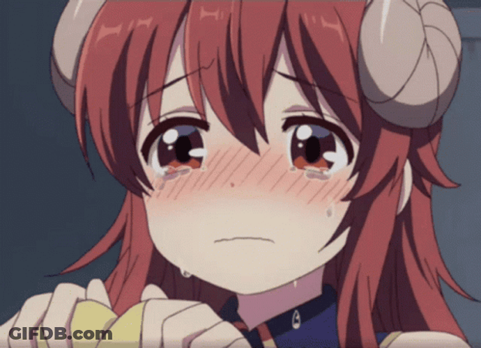 Sad Yuuko Yoshida Anime Girl Tears Flowing GIF