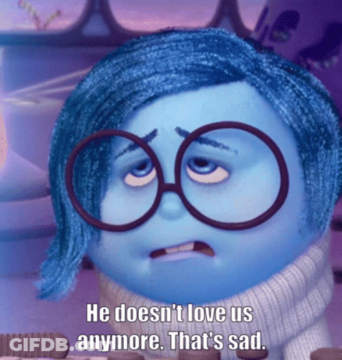 Sadness Feeling Down Inside Out GIF