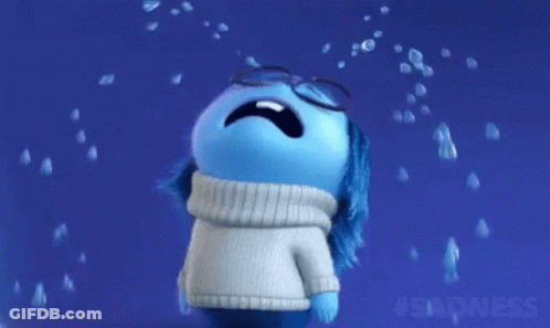 Sadness From Inside Out Crying GIF