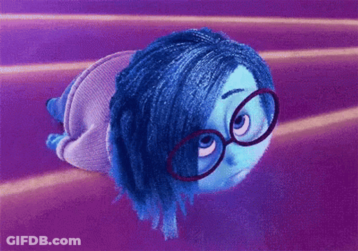 Sadness Hiding Face Inside Out GIF